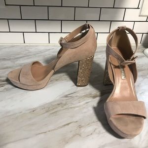 Dusty Rose Audrey Brooke Block Heel Shoe